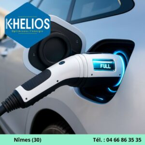 Installation de borne de recharge pour voiture électrique à Nîmes dans le Gard (30) par K-Helios