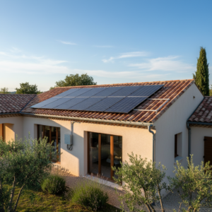 Installation de panneaux solaires photovoltaïques sur toiture de maison par KHELIOS à Alès et tout autour de Salon-de-Provence.